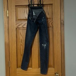 AG skinny ankle blue jeans